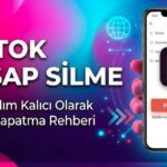 tiktok hesap silme rehberi